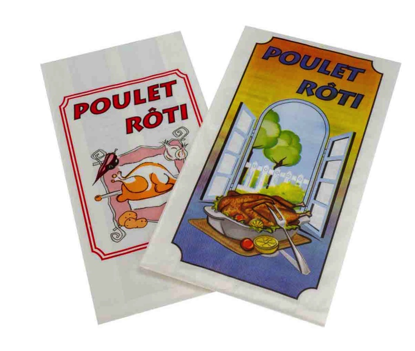 Sac alimentaire pour emballage de poulet frais