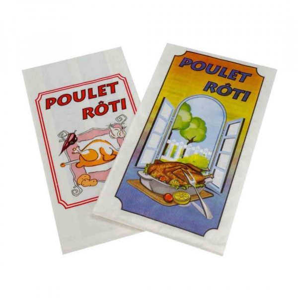 Sac alimentaire pour emballage de poulet frais