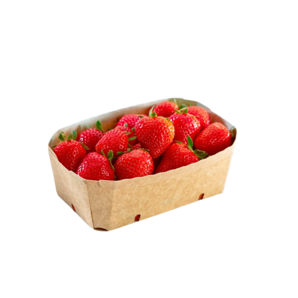 Barquette de fraises en carton