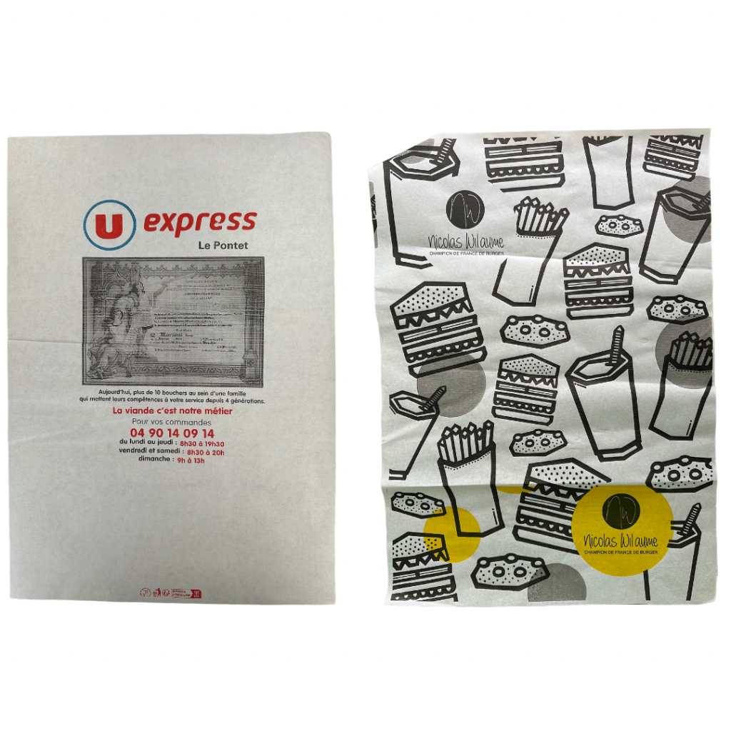 Papier boucherie personnalisé