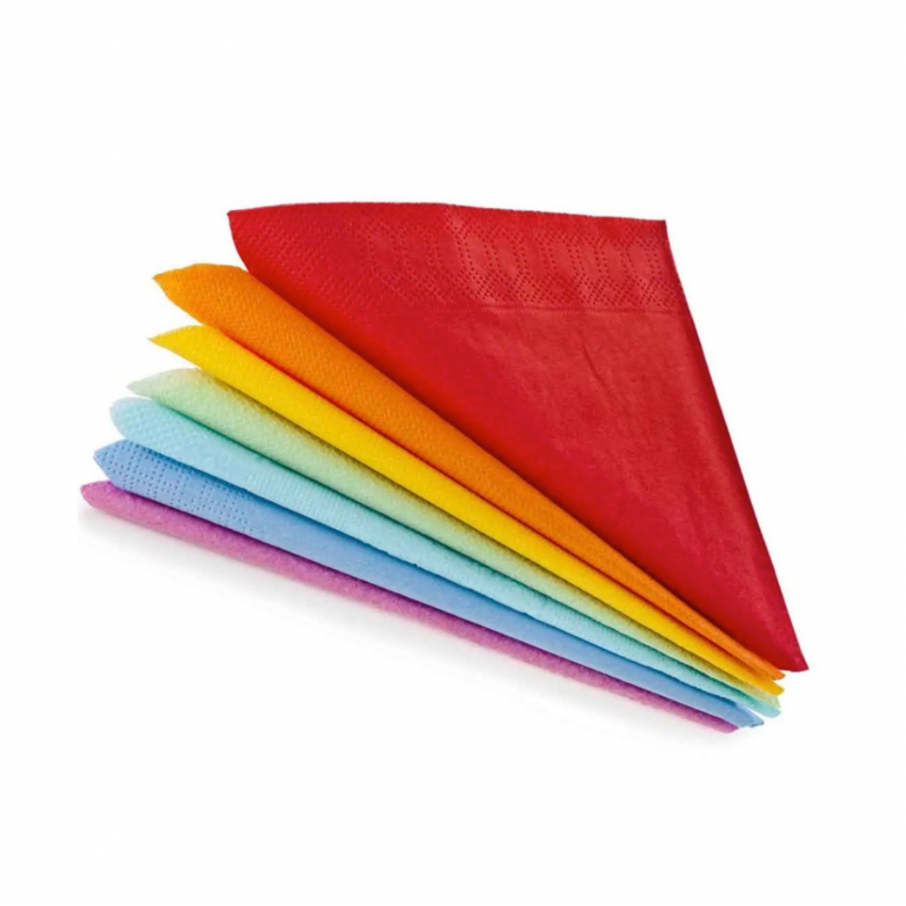 serviettes de couleur